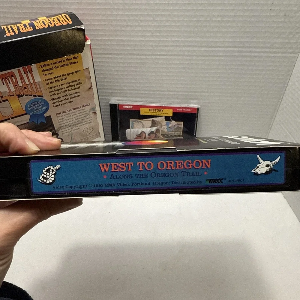 Vintage Oregon Trail II CD-ROM for PC Or Macintosh MECC (1994) With Box &‎ VHS